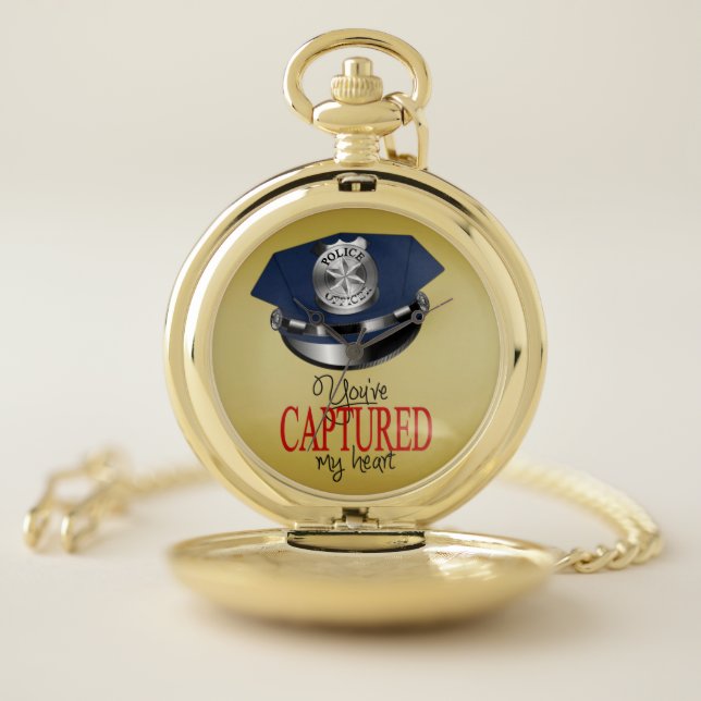 Police Pocket Watch: Silver Watch (Inside)