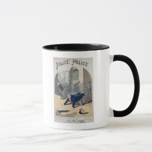 Police! Police! Song Book Cover, c.1865 Mug