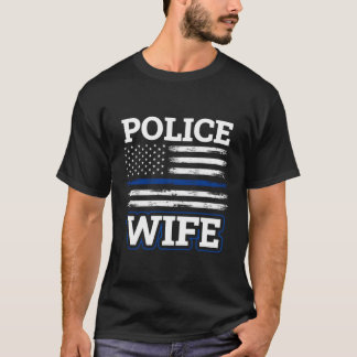Police Police Usa American Flag T-Shirt