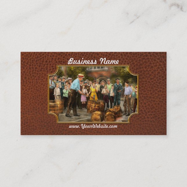 Police - Prohibition - A smashing good time 1921 Business Card (Front)