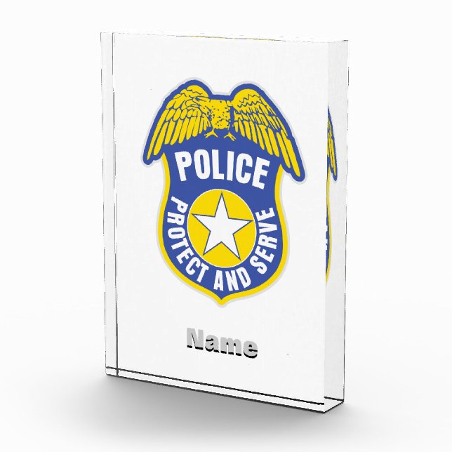 Police Protect and Serve Badge Award (Right)