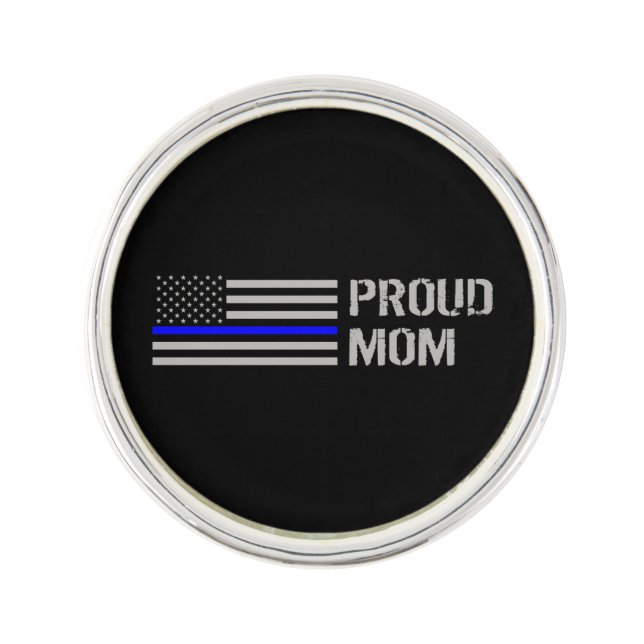 Police - Proud Police Mom Lapel Pin (Front)