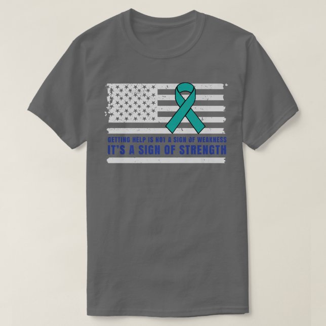 Police Ptsd Awareness Law Enforcement Mental Healt T-Shirt (Design Front)