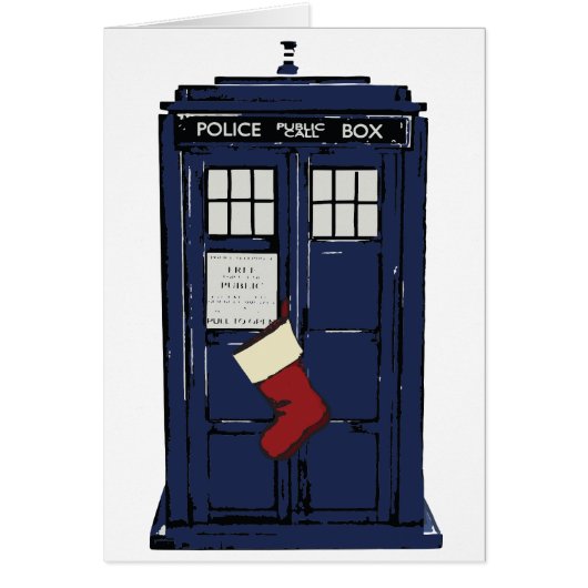 Police Public Call Box Christmas Cards (Front)