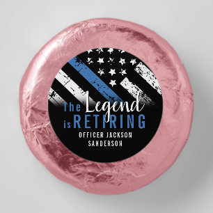 Police Retirement Blue Line Flag Law Enforcement Dipped Oreo Cookie Favors