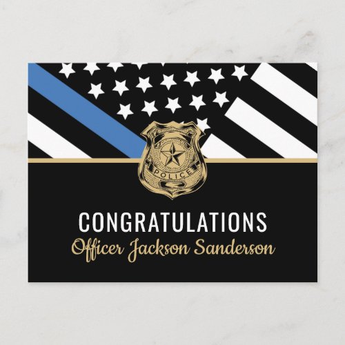 Police Retirement Blue Line Flag Law Enforcement