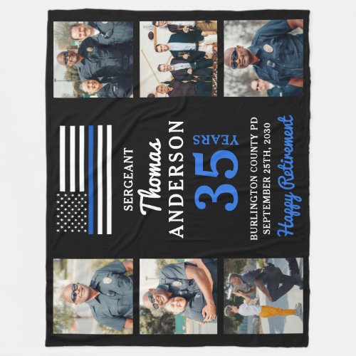 Police Retirement Custom 6 Photo Law Enforcement 