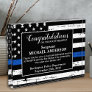 Police Retirement Custom Blue Line Law Enforcement Acrylic Award