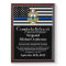 Police Retirement Department Logo Thin Blue Line 