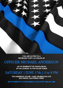 Police Retirement Invitations Zazzle