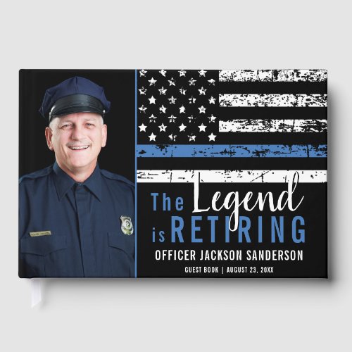 Police Retirement Law Enforcement Blue Line Photo
