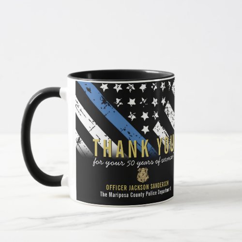 Police Retirement Law Enforcement Flag Mug