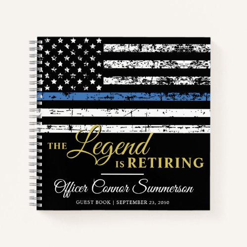 Police Retirement Law Enforcement Guestbook