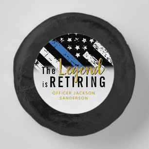 Police Retirement Party Blue Line Law Enforcement Dipped Oreo Cookie Favors