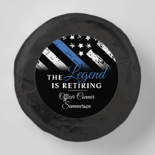 Police Retirement Party Blue Line Law Enforcement Dipped Oreo Cookie Favors
