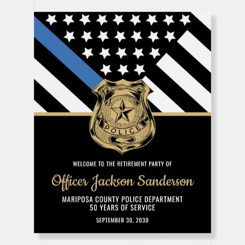 Police Retirement Party Blue Line Welcome