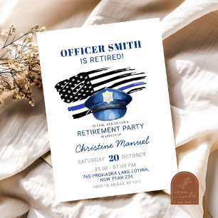 Police Retirement Party Invitation