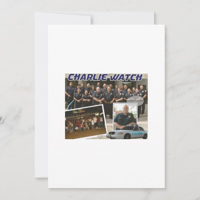 Police Retirement Party Invitation (Front)