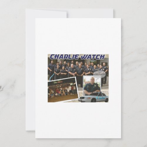 Police Retirement Party Personalized Invitations