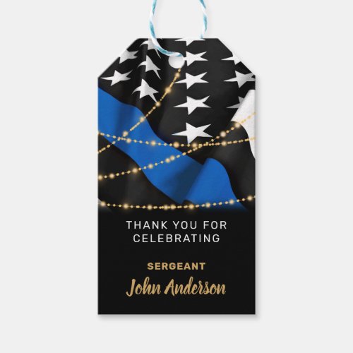 Police Retirement Party Law Enforcement Gift Tags