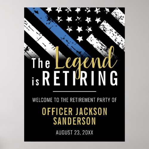 Police Retirement Party Law Enforcement Welcome
