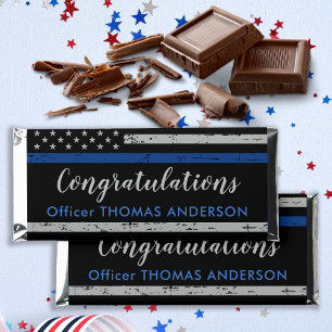 Police Retirement Party Officer Congratulations Hershey Bar Favors