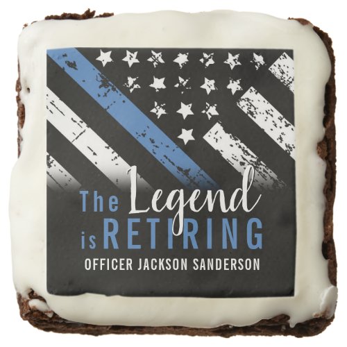 Police Retirement Party Retiring Law Enforcement Brownie