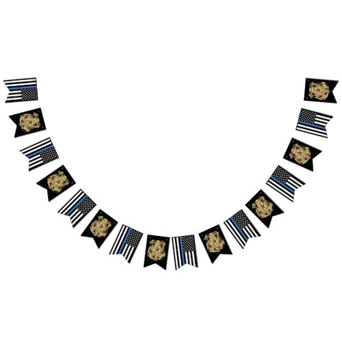 Police Retirement Party Thin Blue Line Badge