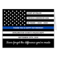 Police Thin Blue Line Personalized Kitchen Towels 2 piece Set