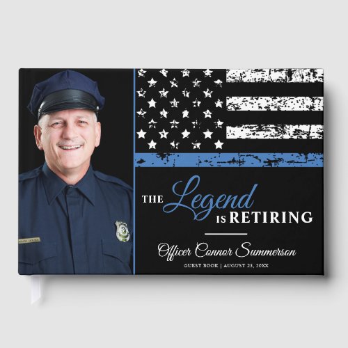 Police Retirement Picture Thin Blue Line Photo
