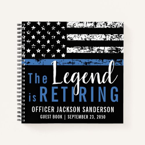 Police Retirement Thin Blue Line American Guest