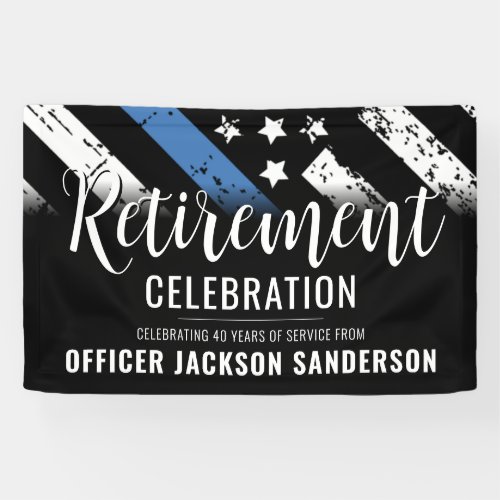Police Retirement Thin Blue Line Law Enforcement