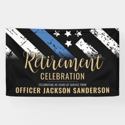 Police Retirement Thin Blue Line Law Enforcement