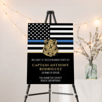 Police Retirement Thin Blue Line Law Enforcement