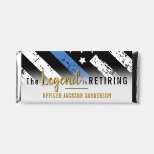 Police Retirement Thin Blue Line Law Enforcement Hershey Bar Favors
