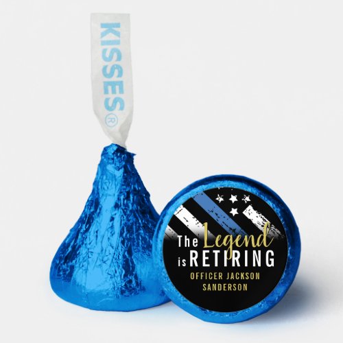 Police Retirement Thin Blue Line Law Enforcement Hersheys Kisses