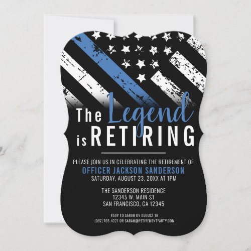 Police Retirement Thin Blue Line Law Enforcement