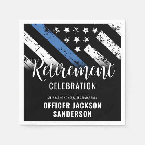 Police Retirement Thin Blue Line Law Enforcement
