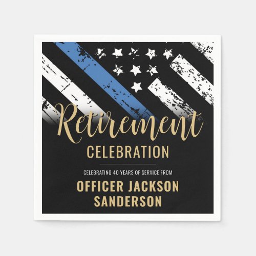 Police Retirement Thin Blue Line Law Enforcement