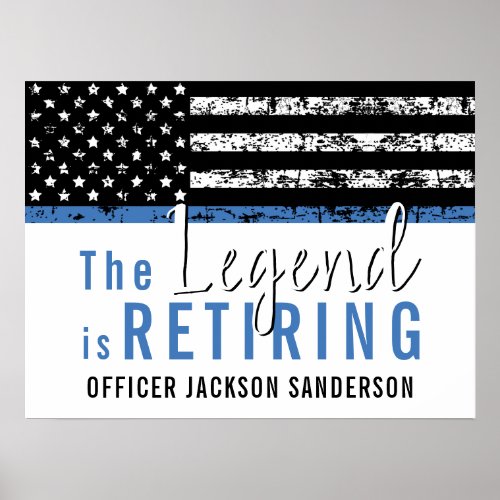Police Retirement Thin Blue Line Law Enforcement