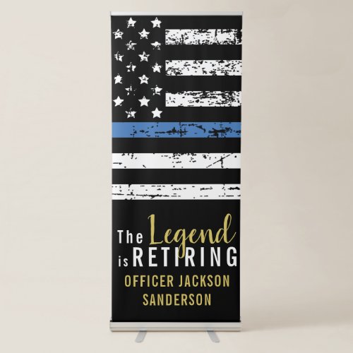 Police Retirement Thin Blue Line Law Enforcement