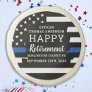 Police Retirement Thin Blue Line Police Party Sugar Cookie