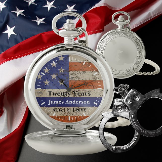 Police Retirement Watch Thin Blue Line US Flag (Creator Uploaded)