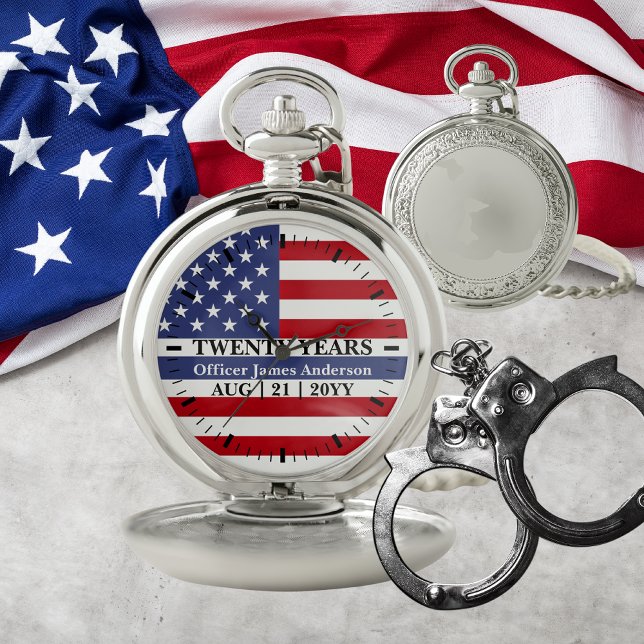 Police Retirement Watch Thin Blue Line US Flag (Creator Uploaded)