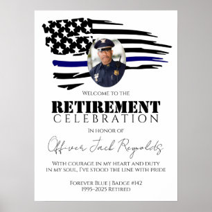 Police Retirement Welcome Poster