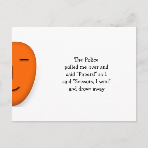Police Rock Paper Scissors _ Send a Smile Postcard