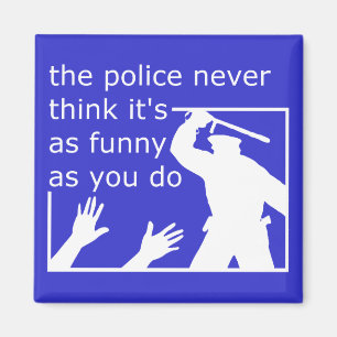 Police Sense Of Humor Funny Magnet