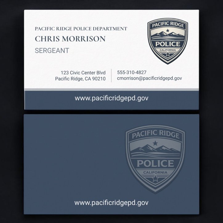 Police Sergeant Business Card
