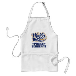 Police Sergeant Gift Adult Apron