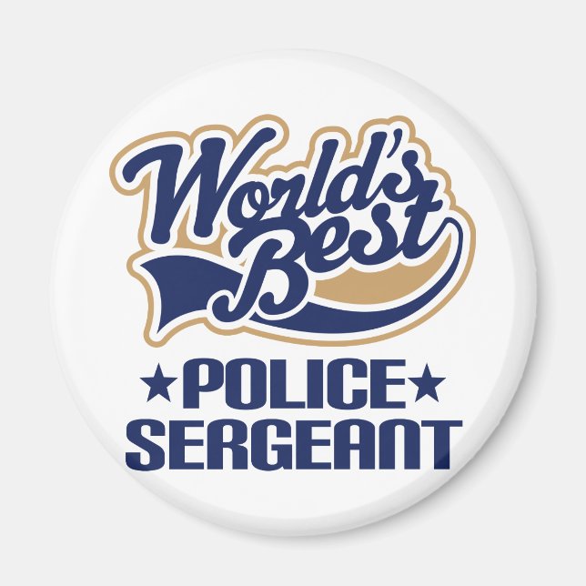 Police Sergeant Gift Magnet (Front)